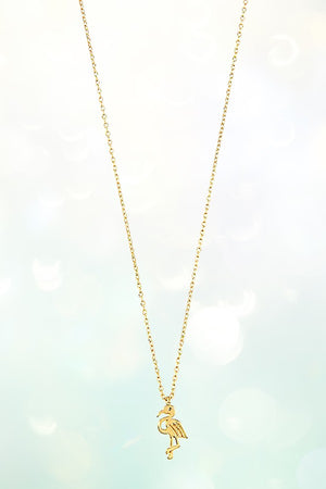 MINI FLAMINGO PENDANT NECKLACE