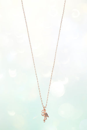 MINI FLAMINGO PENDANT NECKLACE