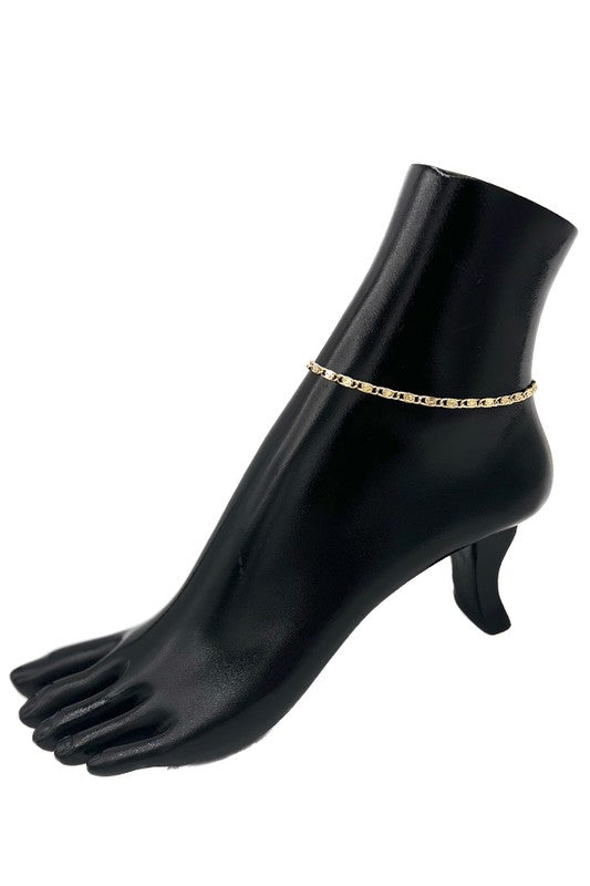 SCROLL DETAIL FASHION ANKLET