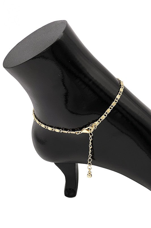 SCROLL DETAIL FASHION ANKLET