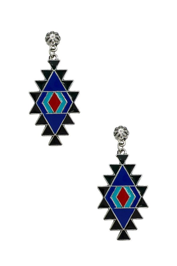 Tribal Detail Dangle Earring