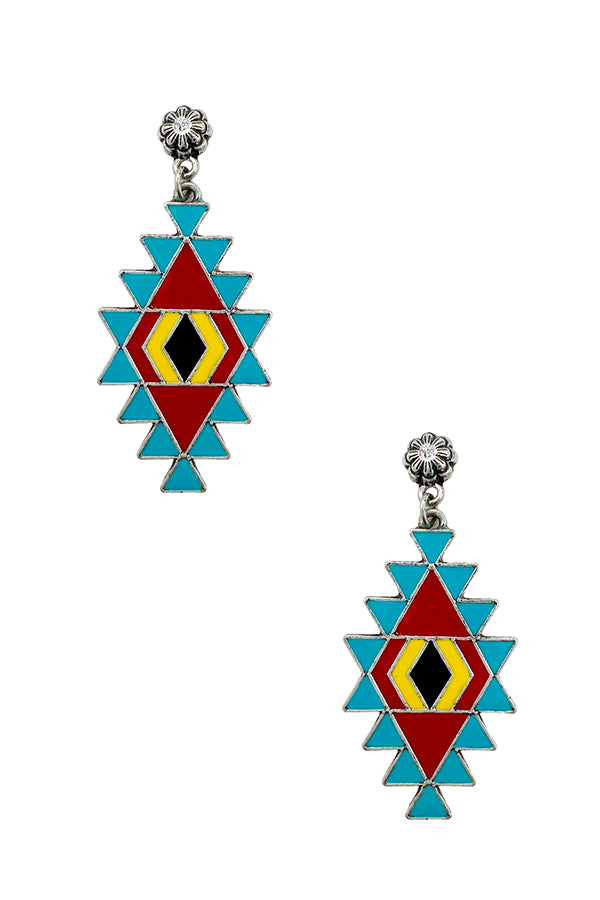 Tribal Detail Dangle Earring