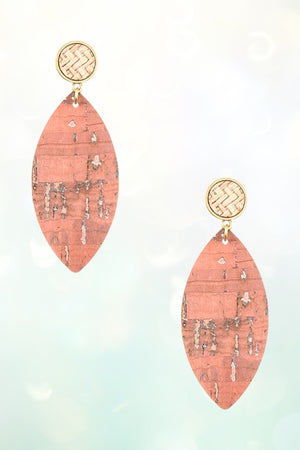 CORK DETAILED DROP EARRING