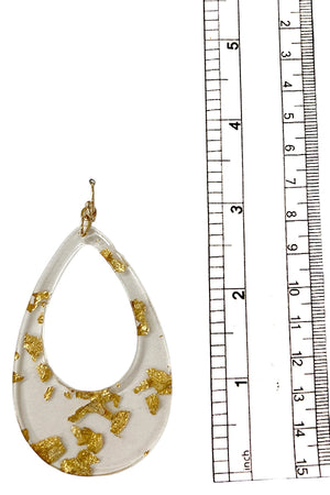 Color Speck Teardrop Earring