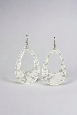 Color Speck Teardrop Earring