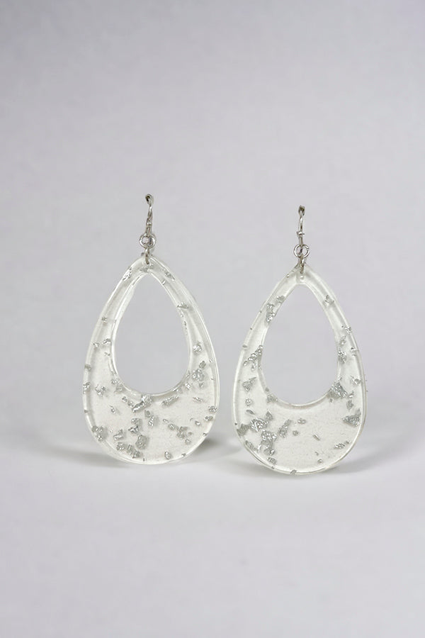 Color Speck Teardrop Earring