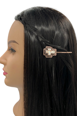 Cross Gem Hair Pin