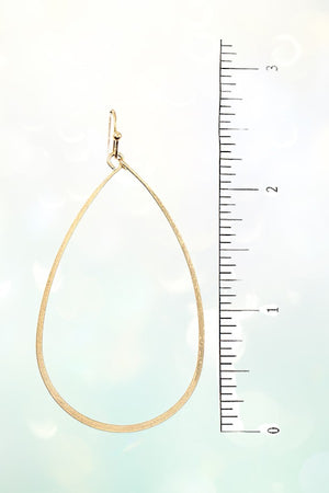 FLAT TEARDROP CUT OUT EARRING