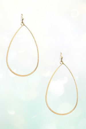 FLAT TEARDROP CUT OUT EARRING