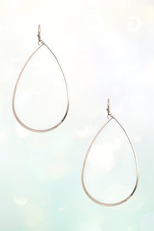 FLAT TEARDROP CUT OUT EARRING