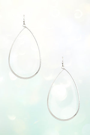 FLAT TEARDROP CUT OUT EARRING