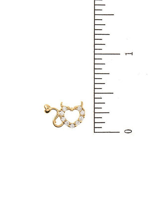 Evil Heart Post Earring