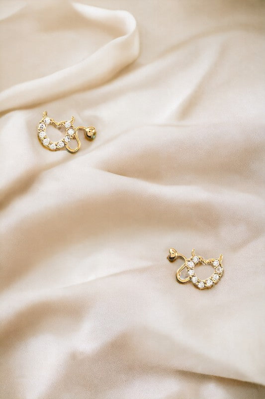 Evil Heart Post Earring