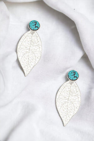 Leaf Cut Out Drop Earring