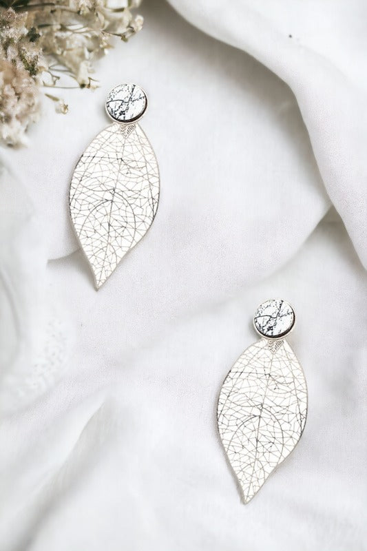 Leaf Cut Out Drop Earring