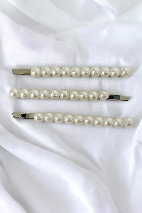 Pearl Accent 3pc Hair Pin Set