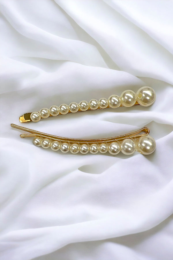 Descending Pearl Accent Hair Pin