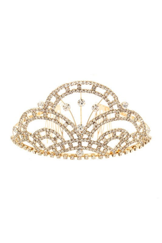 Rhinestone Pave Detail Tiara