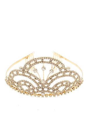 Rhinestone Pave Detail Tiara