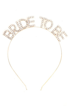 BRIDE TO BE RHINESTONE HEADBAND