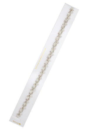 CRYSTAL GEM PEARL PAVE HEADBAND / SASH BELT