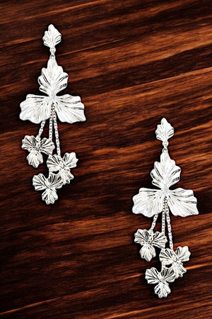 LEAF LINK DROP EARRING