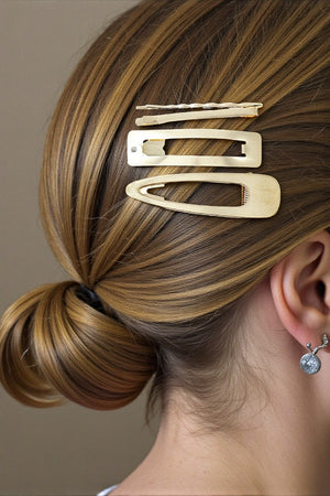 4 PC MIX BASIC HAIR PIN CLIP SET