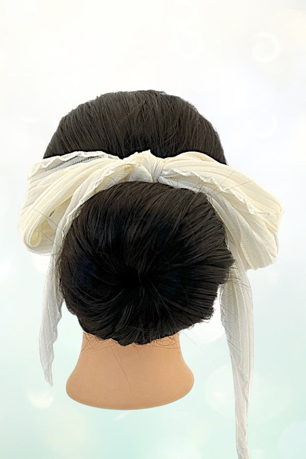 LONG PLEATED HAIR SCRUNCHIE