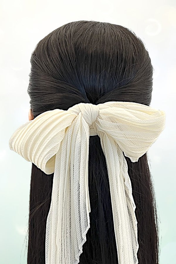 LONG PLEATED HAIR SCRUNCHIE