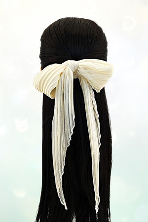 LONG PLEATED HAIR SCRUNCHIE