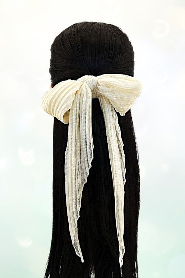 LONG PLEATED HAIR SCRUNCHIE