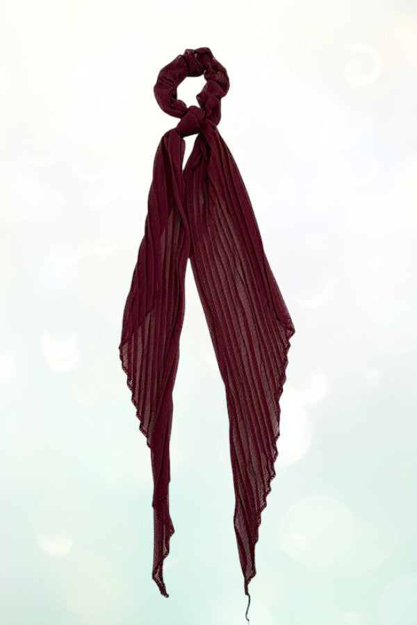 LONG PLEATED HAIR SCRUNCHIE