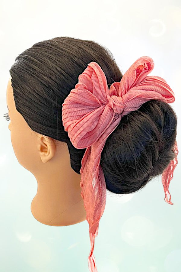 LONG PLEATED HAIR SCRUNCHIE