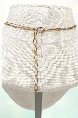 FRESHWATER PEARL SHELL PENDANT LONG NECKLACE