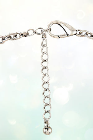 WESTERN CONCHO LINK STATEMENT NECKLACE SET