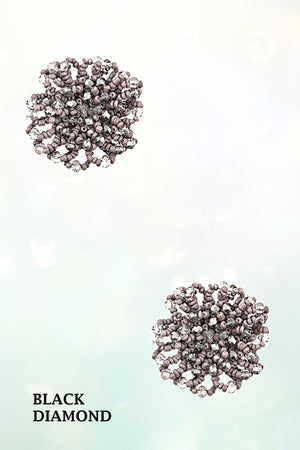 BEAD CLUSTER POST EARRING