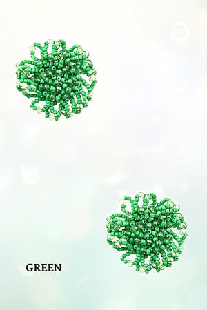 BEAD CLUSTER POST EARRING