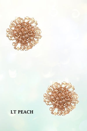 BEAD CLUSTER POST EARRING