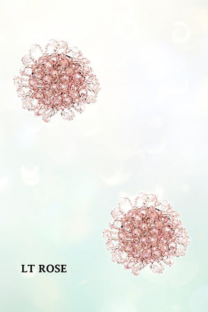 BEAD CLUSTER POST EARRING