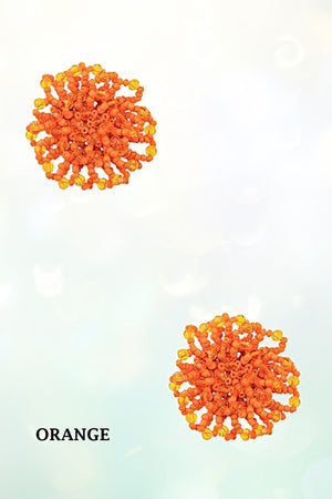 BEAD CLUSTER POST EARRING