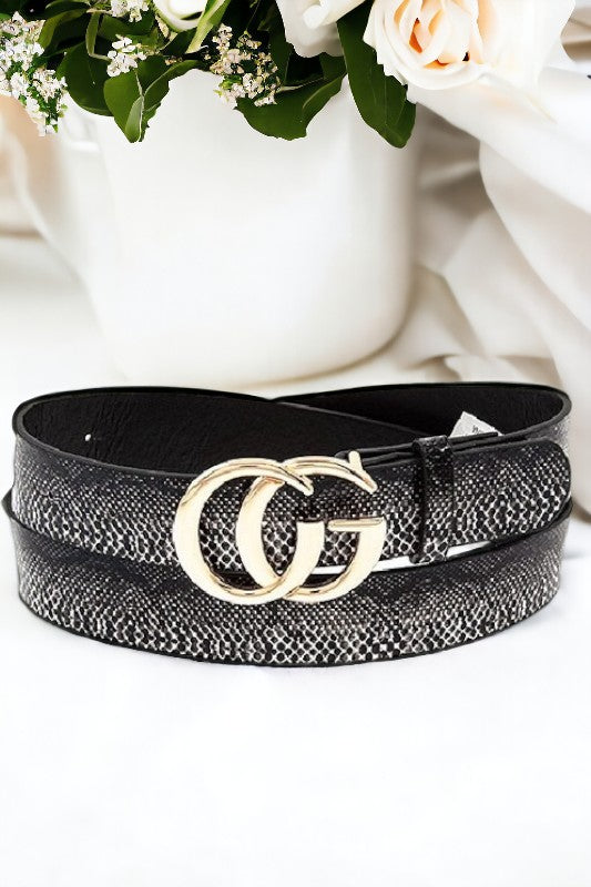 Double Buckle Fashion Belt