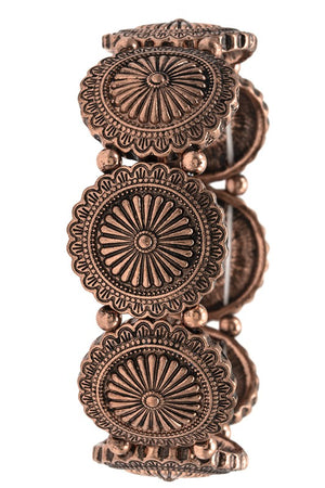 ROUND CONCHO LINK BRACELET