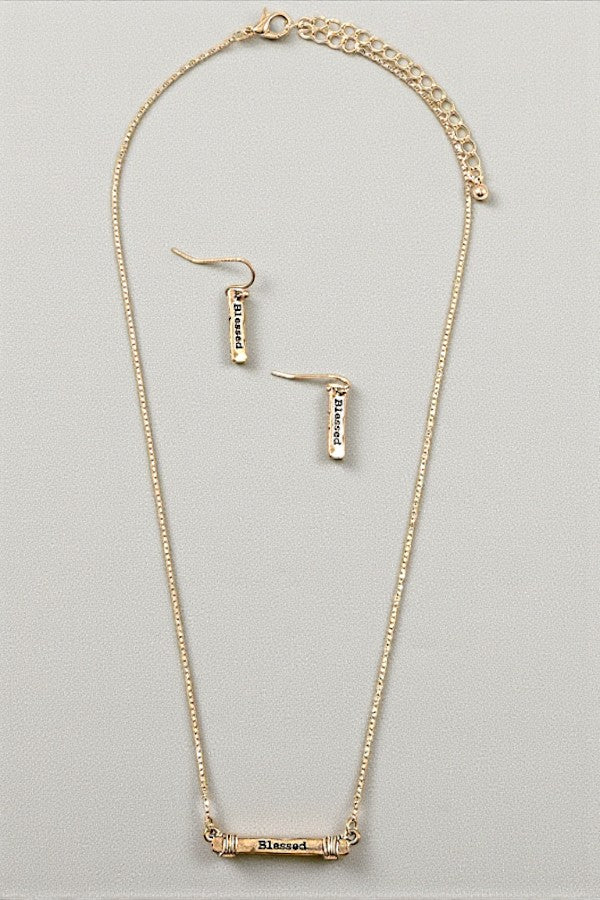 BLESSED PENDANT NECKLACE SET