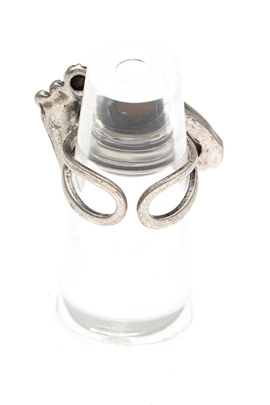 HORSEHEAD DETAIL CUFF RING