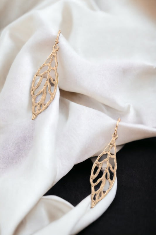 Leaf Filigree Dangle Earring