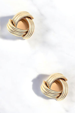 Line Knot Post Earring