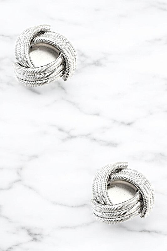 Line Knot Post Earring