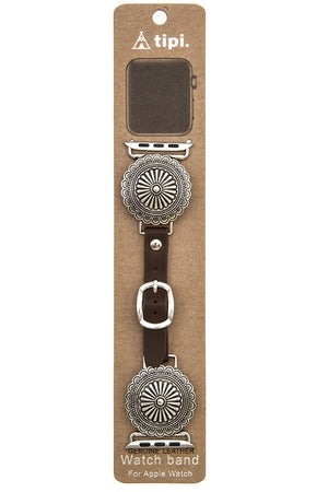 ROUND CONCHO DETAIL WATCH BAND