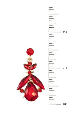 CRYSTAL ORNATE DANGLE EARRING