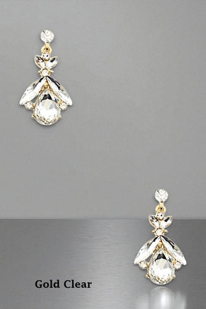 CRYSTAL ORNATE DANGLE EARRING